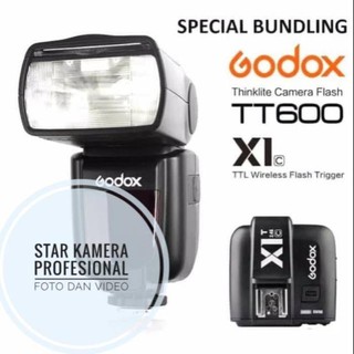 (Flash) godox tt600 + godox x1t gatillo para Sony/ Nikon/Canon