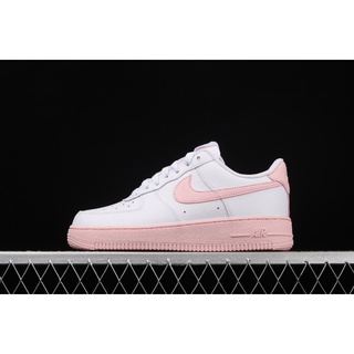 Nike running shoes New Release Girls Nike Air Force 1 White Pink CV7663-100 Nike sneakers sports shoes