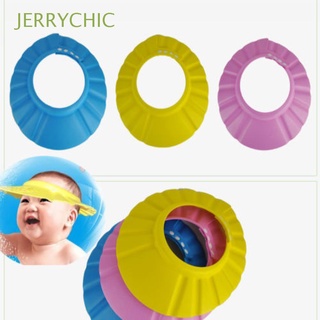 JERRYCHIC Baby Hair Shield Adjustable Protector Bath Cap Hat Kid Shampoo Safe Shower Soft Wash/Multicolor