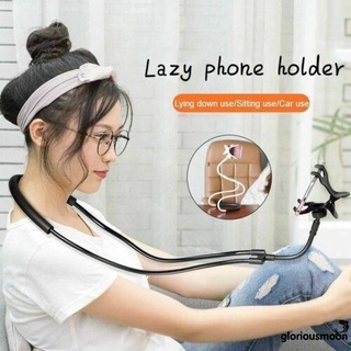 ➹-Smartphone Lazy cuello montaje cama coche Selfie soporte portátil colgante teléfono soporte accesorios