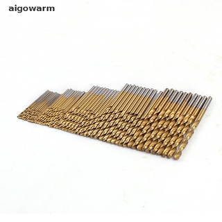 aigowarm 50 unids/set brocas giratorias sierra hss de acero alto recubierto de titanio taladro madera y metal mx