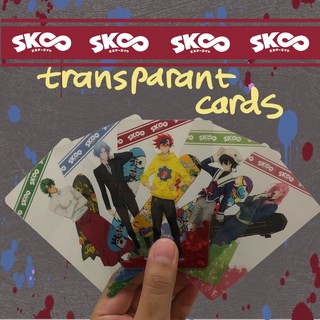 Sk8 The Infinity - tarjetas transparentes