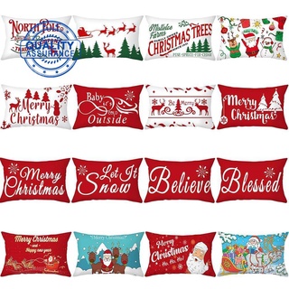 ❤Christmas Peach Skin 30*50cm Pillowcase Santa Claus Pillowcase Christmas And Deer Tree L9E0 JAou