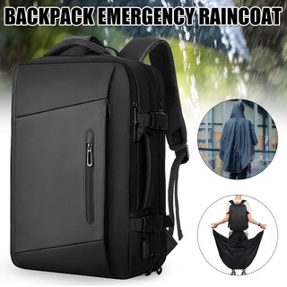 Mochila para portátil impermeable grande de viaje mochila de la escuela de negocios de los hombres mochilas con puerto de carga USB