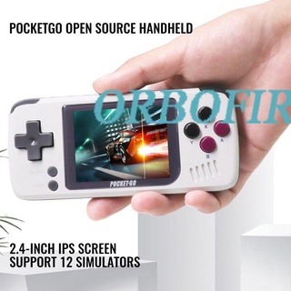 hot sale V2 PocketGo Handheld Game Console 2.4inch Screen Retro Game player With 32G TF Card NES/GB/GBC/SNES/SMD PS1 Gaming Consoles Box orbofire