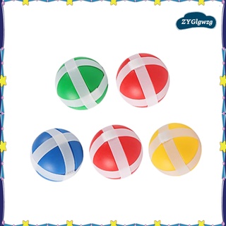 Juego de 3/5 dardos de plástico excelentes juegos de interior bola pegajosa redondo adhesivo para niños tela dardo juego de mesa juguetes de lanzamiento