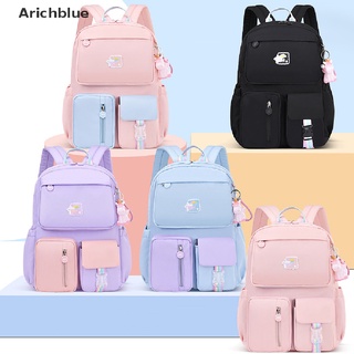 [arichblue] coreano arco iris correa de hombro bolsa escolar para adolescentes impermeables mochilas venta caliente (6)