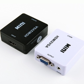 moystree Mini HW2109 adaptador de convertidor compatible con HDMI a VGA Transverter con Cable de carga USB (1)