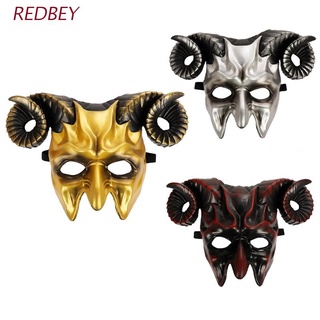 re buey cuerno 3d máscara headwear diablo máscara disfraz de halloween carnaval fiesta accesorios antideslizante elástico máscara completa