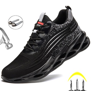 Work Boots Safety Steel Toe Shoes Men Safety Shoes Work Sneakers Indestructible Work Shoes For Men Steel Toe Cap Work Ma