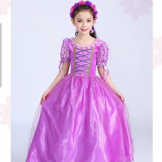 Princesa RAPUNZEL vestido cosplay disfraz de niños disfraz de halloween chica
