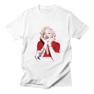 Verano De La Moda De Manga Corta De Los Hombres De Las Mujeres Camiseta Marilyn Monroe Harajuku (1)