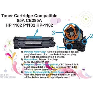 Disponible en inventario cartucho de tóner Compatible con HP Laserjet 85A CE285A 1102 P1102 P 1102 GEA