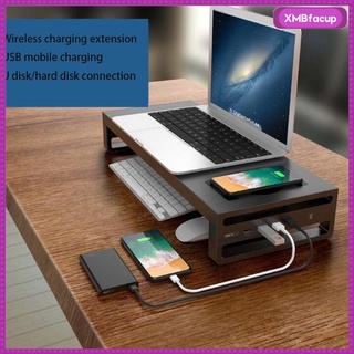 [ACUP] aluminio portátil PC Monitor soporte elevador soporte organizador de escritorio robusto ee.uu.