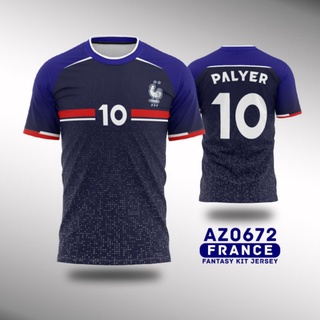 Equipo nacional francés EURO 2021 copa mundial personalizada FullPrint equipo nacional Jersey AZ0672