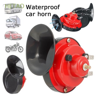 HETAO 2pcs Motorcycle Loud Camper 300DB Raging Sound Air Snail Car Horn Car Accessories Lorry 12V Electric Truck Boat Train Horn
