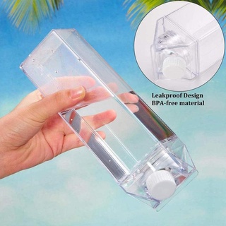 pan222.mx1000ml Transparent Simple Milk Bottle Portable Plastic Bottle Outdoor Drinking Jug Large Capacity Juice Tea Cup