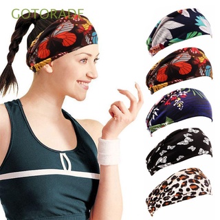 GOTORADE Boho impresión Yoga bandas para el cabello de secado rápido deportes turbante mujeres diademas nueva moda elástica Headwear Running Fitness accesorios para el cabello