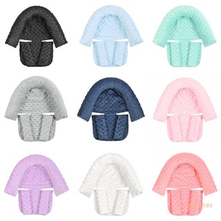 gymnas Baby Car Safety Anti-head Soft Sleeping Head Support Pillow with Matching Seat Belt Strap Covers Baby Carseat Stroller Neck Protection Headrest for Toddler Infant