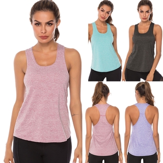 Women Sport Fitness Tank Top Athletic Undershirt Yoga T-Shirt Quick Dry Vest