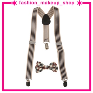 [maquillaje] niño elástico clip-on tirantes corbata ropa accesorios decoración para fiesta (4)