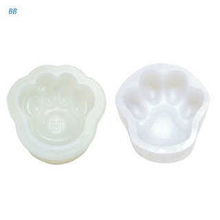 ZHUBAO - molde de silicona para perro, gato, diseño de pata, diseño de resina