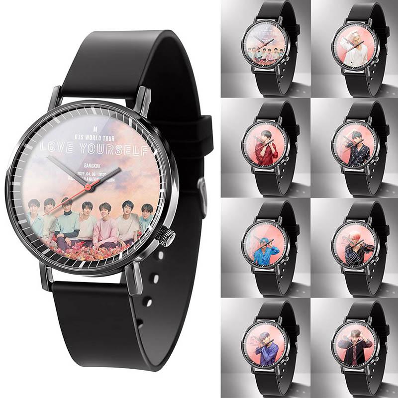 kpop bts reloj led impermeable luminoso reloj de pulsera (1)