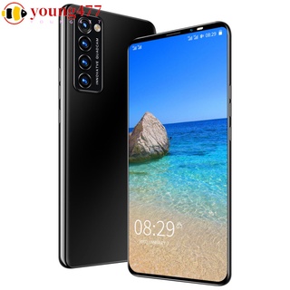 young477 High-end 5.8 Inch Rino4 Pro Smartphone 4+64gb Dual Back Lens Face Recognition Fingerprint Unlock Phone