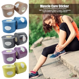 mejor 1 rollo de cinta vendaje deportivo fitness elástico adhesivo para el cuidado muscular
