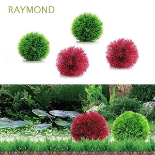RAYMOND Plástico Decoración de Acuario Proceso Bola de algas Acuario Artificial Hazlo tú mismo. Plantación Bajo el agua Bola de hierba/Multicolor