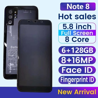 Celular redmi Note8 100% Original 5.8 Inches Smartphone With 6+128G 8 Cores Dual SIM Card Large Screen 4800mAh Exquisite Smart
