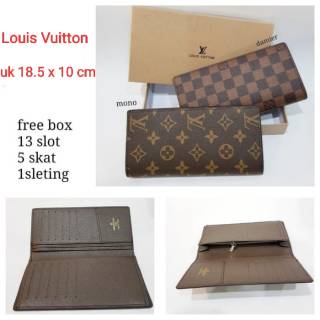 Louis Vuitton cartera plegable dos importación larga
