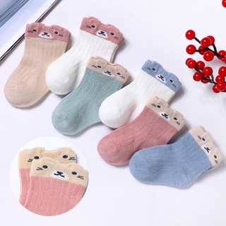 6 Pares De calcetines De algodón suaves con estampado De caricaturas lindos Para bebés/niños/niñas