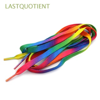 LASTQUOTIENT 5Pairs Useful 110cm Flat Sports Shoe Laces Unisex Sports Shoe Laces Strings Rainbow Shoelace Practice New Fashion Athletic for Sneakers Multi-Colors Flat Knitted Strings Strap/Multicolor