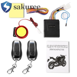 Sakuree - sistema de alarma Universal para motocicleta (12 v, antirrobo, mando a distancia de seguridad) (1)