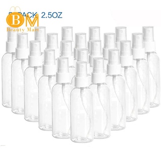 50pcs 75Ml/ OZ niebla Spray botella Premium transparente DIY manualidades