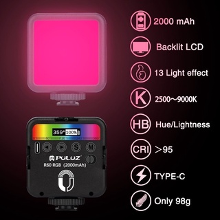 RGB Fill Lights Mini Led Video Light 2700K-9000K On Camera Beauty Fill Light Photography Lighting Pocket Live Vlog Lamp
