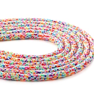 MXMUSTY creativo espaciador colorido pulsera encontrar perlas de arcilla polimérica 6 mm redondo para bricolaje hechos a mano cuentas Pockmark Color joyería hacer (5)