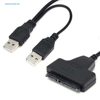 Cable adaptador Dn USB 2.0 a SATA de 22 pines para disco duro para Laptop HDD de 2.5 pulgadas
