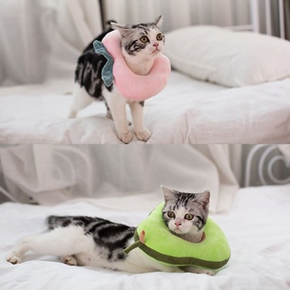 COS Cat E-Collar Cute Avocado Peach Wound Healing Protective Neck Cone After Surgery Recovery Elizabethan Collars (4)