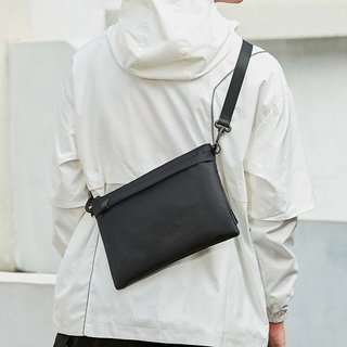 Pequeño Crossbody Bolso Coreano Sling bag Para Hombres Casual Moda De Hombro Negro Impermeable Nylon Bolsa De Mensajero