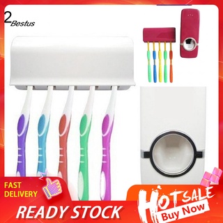 best_ juego de dispensador automático de pasta de dientes para cepillo de dientes/soporte de montaje en pared para el hogar