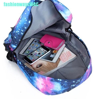 [fashionwayswac] luminoso tik tok cielo estrellado mochila estudiante mochila portátil mochila [fwac] (2)