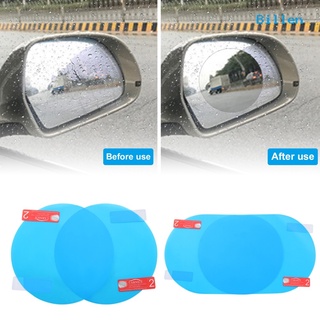 Billen 2Pcs transparente impermeable Anti niebla coche espejo retrovisor película protectora protector de lluvia