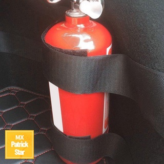 PATRICKSTAR 5PCS HOT Fire Extinguisher Holder Safety Magic Buckle Bandage Tape New Nylon Black Deduct Car Trunk Bag