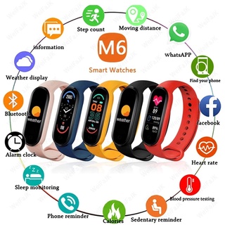 Original Xiaomi 2021 Glo-bal Version M6 Smart Watch Men Women Fitness Sport Bracelet For Apple Xiaomi Mi Smartband Watches（fvtuhsg.mx）