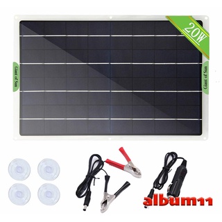 ✬ II ❃ Panel Solar , Alta Eficiencia Flexible De Cristal Único Cargador Portátil Batería Para Carga De Coche Camping Viaje