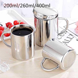 260/500ml taza de café cerveza taza de té plata casa con tapa de acero inoxidable (6)