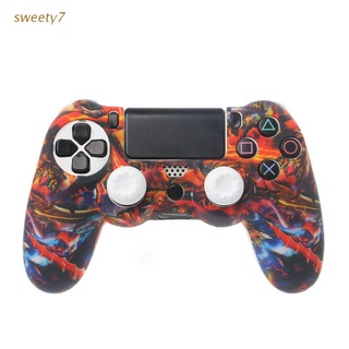 sweety7 Protective Cover Gamepad Sleeve Case Soft Silicone Skin Analog Thumb Grip JoyStick Rocker Cap Anti-Slip for Sony PlayStation 4 PS4 Wireless Controller