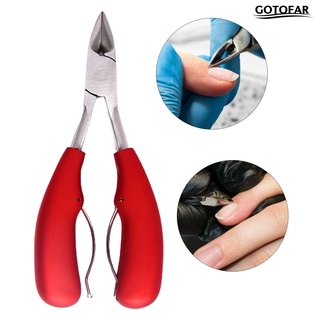 Gotofar cutícula Nipper Universal profesional de acero inoxidable uñas de uñas cortador de tijeras pedicura herramienta